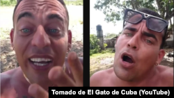 El Gato de Cuba en dos de sus videos.