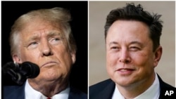 El expresidente de EEUU Donald Trump y el empresario Elon Musk (Foto composición de la Agencia AP)