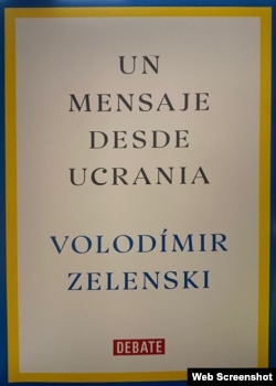 Portada de "Un mensaje desde Ucrania", de Volodymyr Zelenskyy.