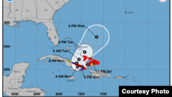 El huracán Oscar se mueve rumbo a Cuba. Emiten alertas y vigilancias para la región oriental y centro del país. Foto: NHC